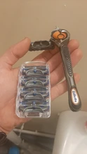 Gillette-Cuchillas de afeitar para hombre Fusion, 5 capas, cuchillas de seguridad, acero inoxidable, cuidado de la cara, 4 unidades
