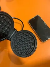 Minimáquina eléctrica para hacer gofres, horno para desayuno, masa semiesférica, máquina para gofres en forma de huevo, horno y pan, mineola para gofres