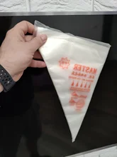 100 Uds paquete pastelería Bolsa S/M/L tamaño desechables tuberías de torta de glaseado Fondant crema decoración de repostería punta herramienta de decoración de pasteles