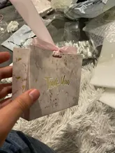 Mini caja de regalo de mármol gris creativa para fiesta de Baby Shower, cajas de papel de chocolates, cajas de dulces para favores de boda