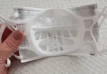 KHG-soporte para mascarilla 3D, lavable, reutilizable, separación de boca y nariz, de silicona, 5 uds.
