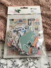 Paper Embellishments Die-Cuts Scrapbooking Journal Craft Foil-Design Printed Ephemera