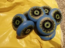 Envío gratis de rueda de skate de 85 azul de rueda de 72 mm 76 mm 80 mm rueda fsk