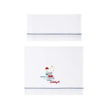 

LULU CASTAGNETTE Game of cribs embroidered Lulu Apollo 3 pieces Blue