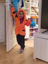 Pijamas de franela con capucha para niños y niñas, ropa de dormir cálida con dibujos de animales, Minnie