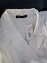 Dress Women Pleated-Belt Patchwork-Bottom Simplee Long-Sleeve Midi Notched Vintage Autumn