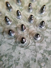 Lote de pendientes de goma para hacer joyas, 100 unidades