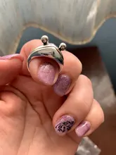 Anillo de rana Vintage bohemio para mujer, diseño artístico, apertura Retro ajustable, anillos llamativos para mujer, regalo de Color plata