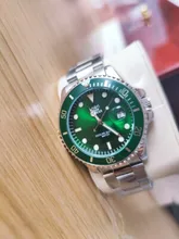 OLEVS-Reloj de pulsera de cuarzo para hombre, cronógrafo deportivo con correa de acero inoxidable, resistente al agua, masculino