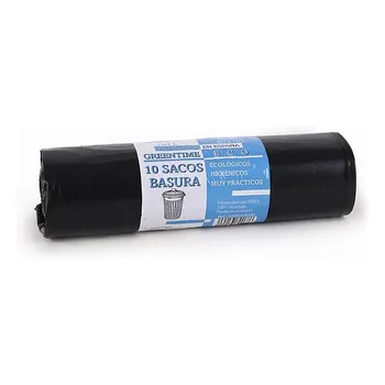 

Rubbish Bags Eco Green Time 100 L Black (10 Uds)