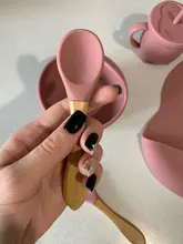 Juego de 5 uds. De cuencos de silicona para bebé, juegos de vasos, sin BPA, cuchara impermeable, alimentación antideslizante, tazón de silicona, vajilla, productos para bebé