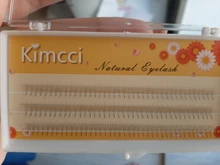 Kimcci-pestañas 3D individuales de cilios, pestañas naturales de visón para extensiones, 120 manojos, maquillaje negro, pestañas postizas
