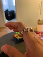 Plata de Ley 925 Plata Lisa anillos para las mujeres interweave de la joyería hermoso dedo anillos abiertos para cumpleaños fiesta regalo