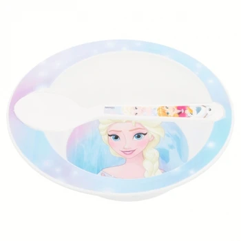 

2 PCS TODDLER MICRO SET (MICRO BOWL AND MICRO PP SPOON TODDLER) FROZEN TODDLER