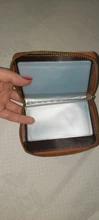 Mujeres/hombres tarjetero de negocios cartera funda rojo/Negro/gris/amarillo/azul/púrpura tarjeta de crédito funda, soporte 26 Bits Cartera de tarjeta con cremallera