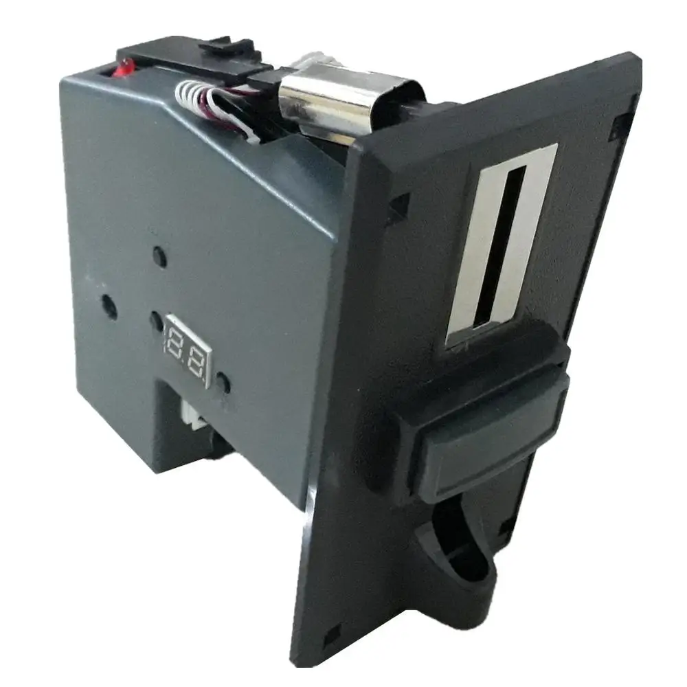 

plastic front plate multi coin selector acceptor,accept many kinds of coins or tokens, support multi coins with only 1 output