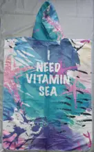 HOTMANGO-Toalla Poncho de microfibra para Surf, traje de baño cambiante con capucha, actividades deportivas, adultos, hombres y mujeres