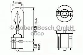 

Lamp w2.3w 12v Bosch art. 1987302240