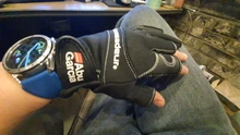 ABU Garcia-guantes de pesca de cuero de alta calidad, cómodos, antideslizantes, para pesca al aire libre, 1 par