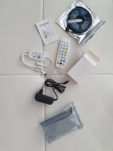 Tira de luces LED inteligente Tuya, con WiFi, RGB, 12V, 5050, funciona con Alexa, Google, Control remoto por voz, 30LED/m, cambio de Color