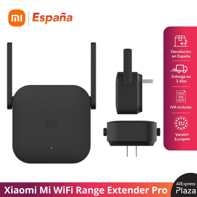 Xiaomi Mi Amplificador WiFi Original Puerto Ethernet, Mi Wifi Range  Extender Pro 10/100 mbps, Con Enchufe, 300 Mbps, 2.4 GHz Versión Global  Original|Rúteres inalámbricos| - AliExpress