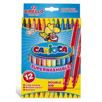 

(10 Bundles) MARKER 2 tips BIRELLO 12 colors