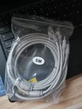 ANPWOO 5M/10M/20M/30M opcional, 2,1mm/5,5mm jack RJ45 + DC de extensión Ethernet Cable CCTV para cámaras IP sistema NVR