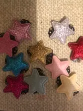 Mini pestillo de pelo fino para bebé, pinzas para el pelo de estrella brillante para recién nacido, horquilla para niña, horquilla de lentejuelas, 10 Uds.