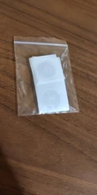 (10 unids/lote) 25mm blanco pegatinas NFC protocolo ISO14443A13.56MHz NTAG 213 Universal etiqueta etiquetas RFID y todos NFC de teléfonos