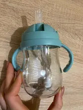 Biberón de gel de sílice para alimentación de bebés, vasos, botellas de agua para niños, taza con pajita, bebedero infantil