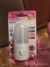 Bedside-Lamp Wall-Lamp Led-Night-Light Eu-Plug Energy-Efficient 3W Emergency Leds 4