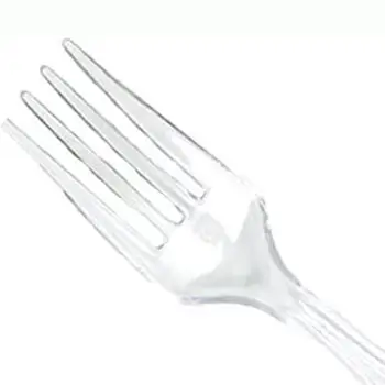 

100pcs Clear Transparent Heavy Duty Strong Plastic Disposable Cutlery Set Catering Party Wedding Tableware