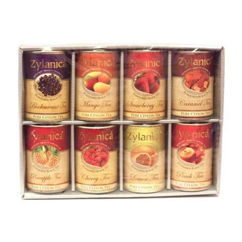 

Zylanica Flavoured black tea, black leaf tea set with fruit additives, 8 kinds, 240g