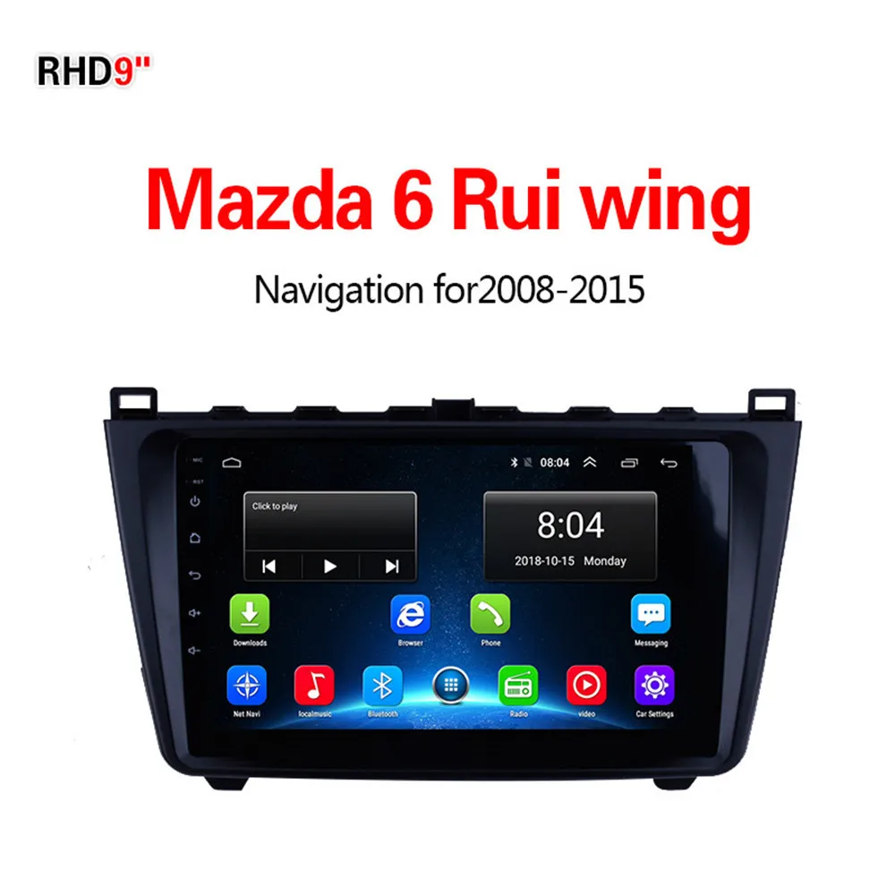 4G1G16G Lionet gps навигация для автомобиля Mazda 6 Rui крыло 2008- 9 дюймов RM1008X - Размер экрана, дюймов: 4G1G16G