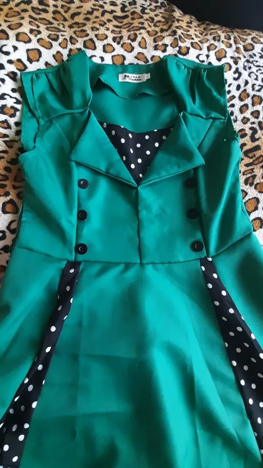 S 4xl Women Robe Retro Vintage Dress 50s 60s Rockabilly Dot Swing Pin Up Summer Party Dresses Elegant Tunic Vestidos Casual Aliexpress 