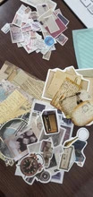 30 unids/set Vintage Scrapbooking Diy Paquete de pegatinas Retro decorativa Natural colección diario Washi etiqueta engomada de papel de arte