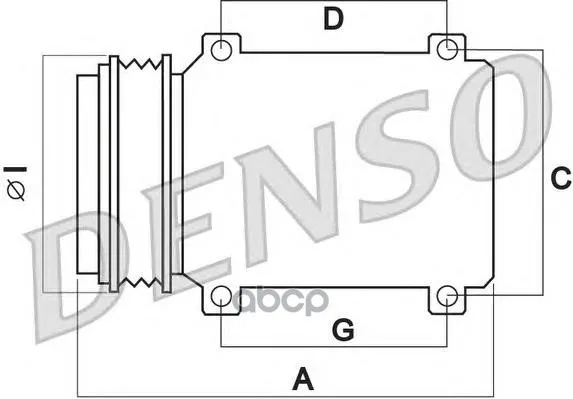 Компрессор Кондиционера Dcp50011 Denso арт. DCP50011