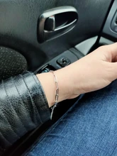 Pulsera de acero inoxidable para hombre y mujer, collar de Hip Hop, joyería de moda, novedad