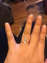 Anillos plateados felinos bohemios étnicos para mujer, anillos abiertos para dedos Vintage Para Boda nupcial, regalos de Navidad, 925