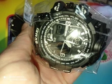 SKMEI-reloj deportivo para hombre, estilo militar, cronógrafo masculino, digital, LED, resistente al agua