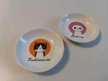 Hedgehog-Bowl Dish Snack-Plate Chinchilla Ceramics Small Cat Cute Cartoon Squirrel Saucer-Shape