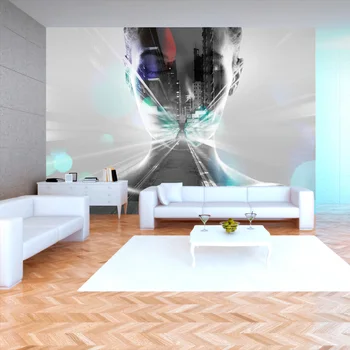 

Wall mural-City woman - 250x175 cm