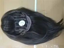 Synthetic Wigs Bangs Layered-Hair Henry Margu Long-Bob Dark-Brown Natural Medium Women