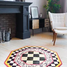 Ковры для гостиной-Декор для комнаты-серый ковер-Декор для гостиной | гипнотический Djt диаметр 100 см