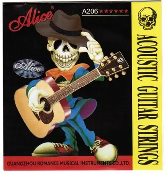 

A206-l light strings for acoustic guitar, phosphor bronze, 12-53 [20] Alice