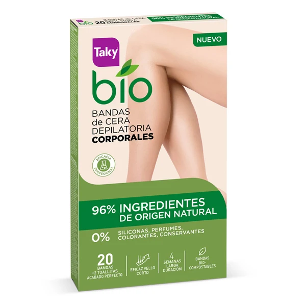 Полоски для удаления волос на теле Bio Natural Taky(20 uds