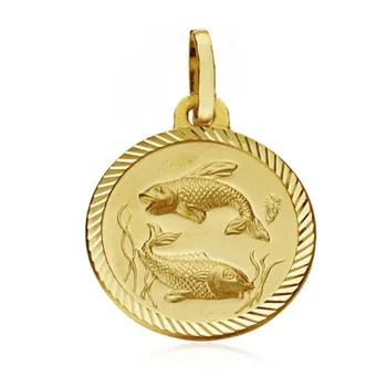 

Medal 18k gold horoscope Pisces 16mm. Zodiac sign [AA7415GR] -Customizable-RECORDING INCLUDED IN THE PRICE