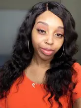Pelucas de cabello humano indio para mujeres negras, pelo de onda profunda 4x4 con cierre de encaje, densidad de 180, línea de cabello Natural prearrancado