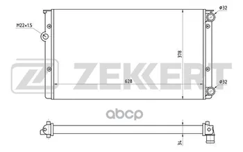 

Radiator OHL. DV. VW Golf III 91- Golf IV 98-vento 91-zekkert art. mk-1281