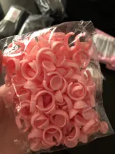 100 Uds desechables pegamento anillo pegamento para extensión de pestañas taza contenedor de plástico maquillaje permanente pigmento accesorios de